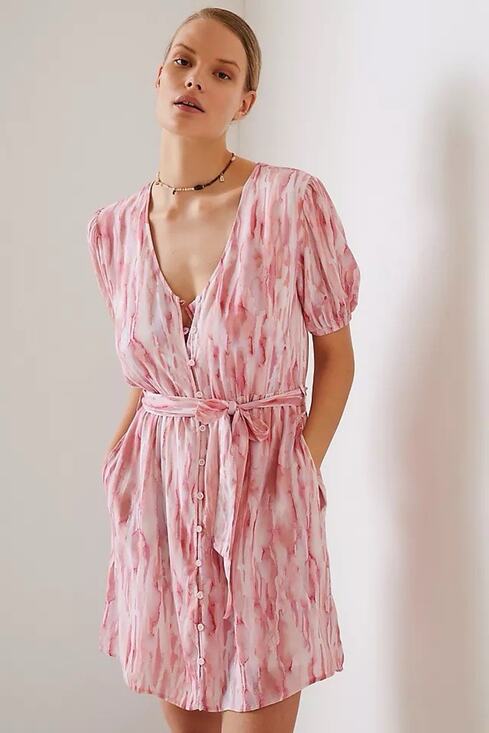 cloth & stone Dresses & Skirts - Cloth & Stone Anthropologie Women’s Pink Mini Dress Size Medium